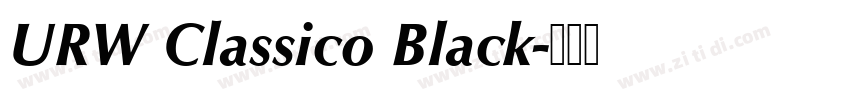URW Classico Black字体转换
